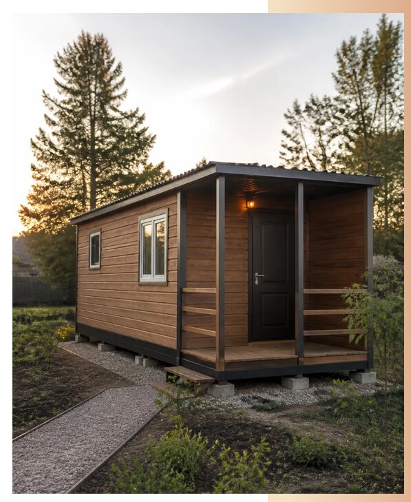 Дачные бытовки под ключ в Арзамасе по цене от 162915 р. | БытовкаПрофи-Рзм